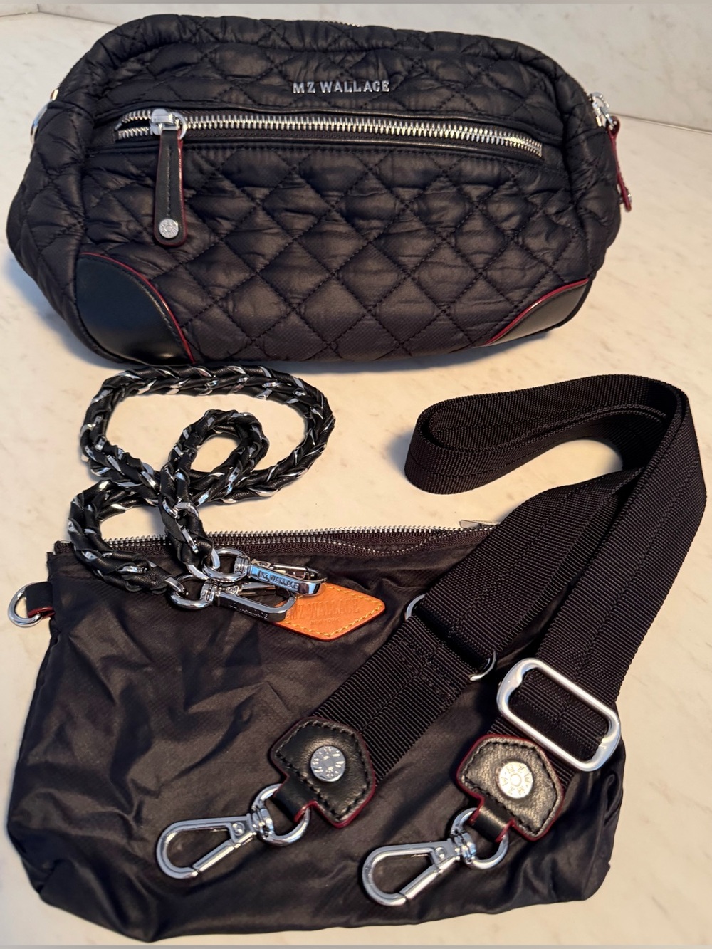 MZ Wallace Crosby Black Crossbody Bag